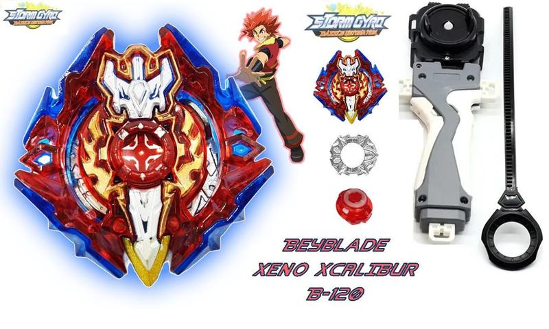 Beyblade Burst C/ 2 Lançador Grip Xcalius X2 Beyblader Xander - TD